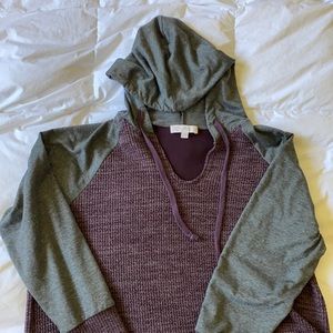 Tunic hoodie sweater